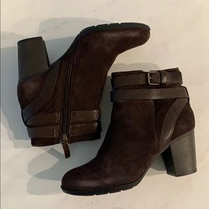 Brown Booties by Clark’s 7M NEW